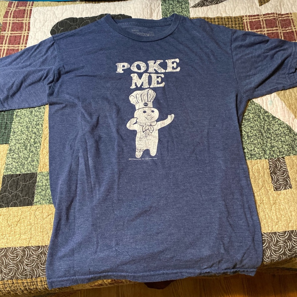 Pillsbury Doughboy small adult “poke me” t-shirt